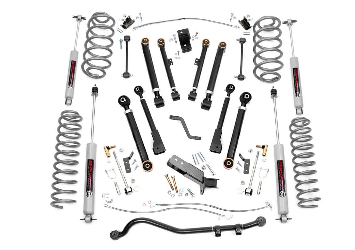 Jeep Wrangler Unlimited Suspension Lift Kit - Rough Country - X-Series - '04-'06